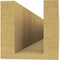 Ekena Millwork 4in. W x 4in. H x 28in. L Newport Woodgrain TimberThane Rafter Tail, Primed Tan RFTUR04X04X28NEWRCPR - alternate 6